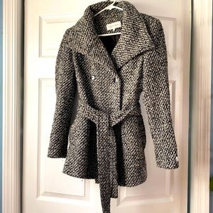 Calvin Klein houndstooth peacock